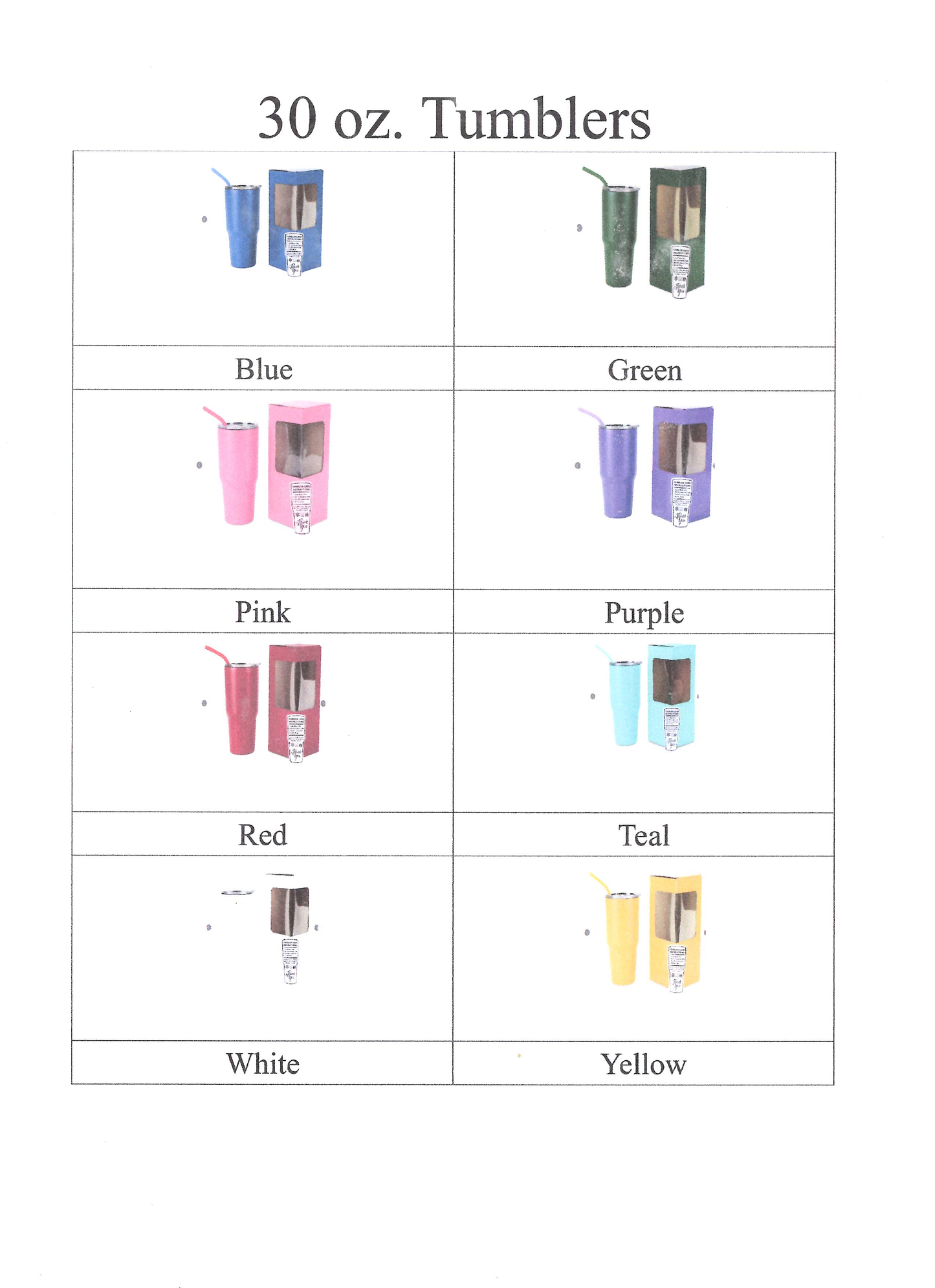 30 oz. Custom Drink Tumbler